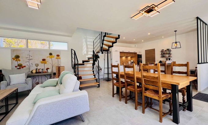 Saint-Pierre-Quiberon Villa | Villa de 110m² pour 8 pers. à 1 km de la plage, avec jardin, parking, proche du centre de St-Pierre-Quiberon