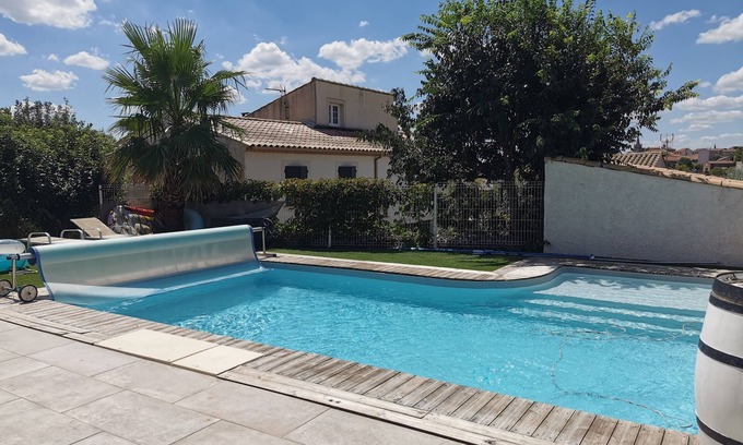 Murviel-les-Beziers Villa | Villa moderna con piscina privada 9 pers.