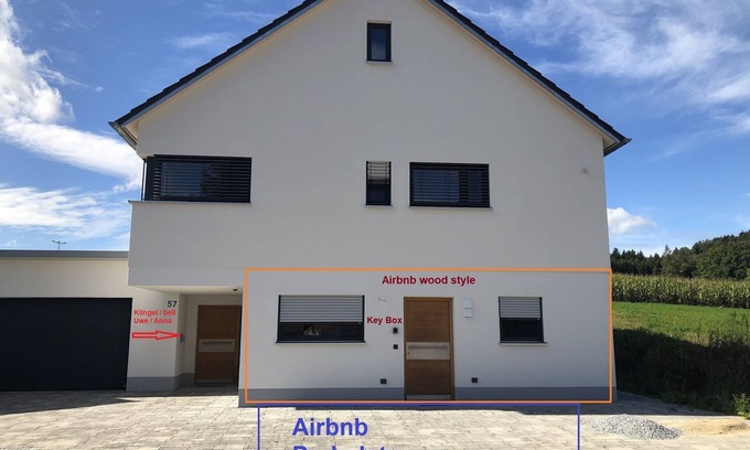 Langwaid Apartamento | Modern wooden style apartment close to the nature
