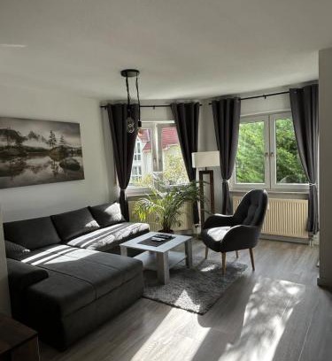 Ottersleben Apartamento | Moderne 75m2 Wohnung mit Balkon und Blick ins Grüne