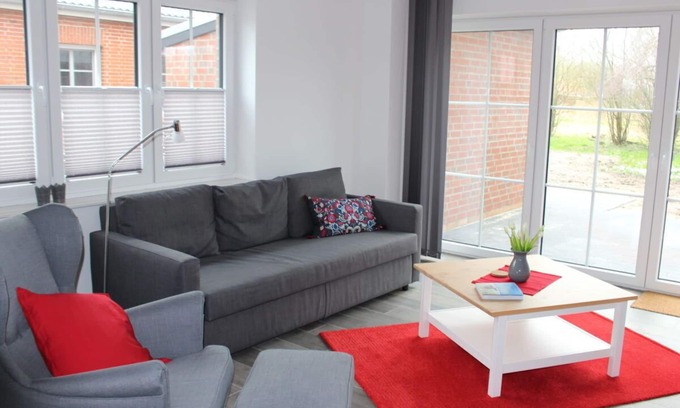 Norden Apartamento | Moderne Ferienwohnung Zum Stall für 4 Personen + Hund