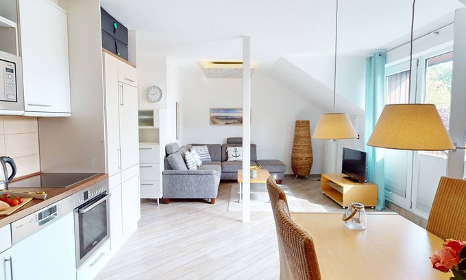 Neustadt in Holstein Apartamento | Modernized 53 m² vacation apartment for up to 4 people with balcony and parking space