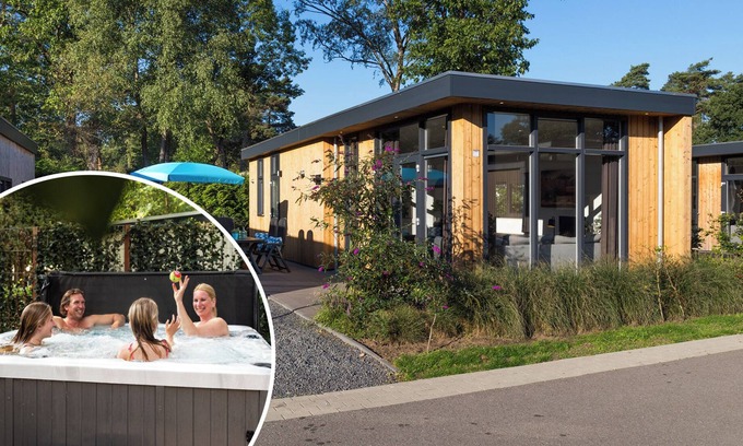 Lunteren Chalet De Esquí | ✓ Module at Landgoed de Scheleberg ✓ Holiday home for 5 persons ✓ Situated in Lunteren (Gelderland) ✓ Holiday park at the Veluwe ✓ Book directly at the park