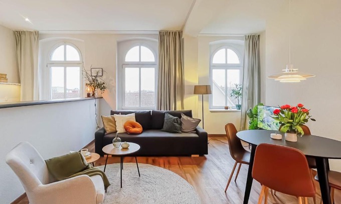Magdeburg Apartamento | MOKA Living-Sunset Apt, Nordic Design,Küche,WLAN, SmartTV