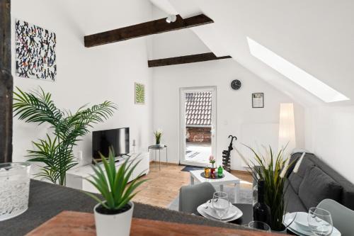 Bachviertel Apartamento | MOLA Apartments-Charmante Ferienwohnung im Herdecke Zentrum für 3 Personen-große Dachterrasse-Grill-Gratis Parken-WLAN