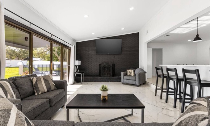 St. Augustine South Casa | Monochrome Getaway | Pool & Pet Friendly!