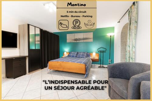 Mulsanne Apartamento | Montino - Studio 5 min du circuit - Parking - Wifi