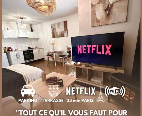 Argenteuil Apartamento | "MoonLighT" Gare à 10min de PARIS, WIFI, TERRASSE , PARKING
