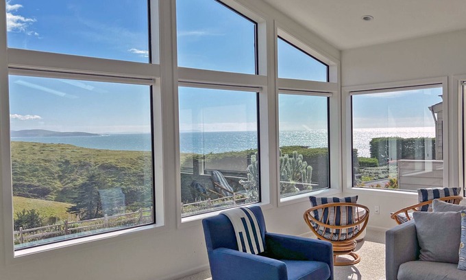 Bodega Bay Casa | Moonrise Kingdom - Light warm home, spanning views to the south & Tomales Pt.