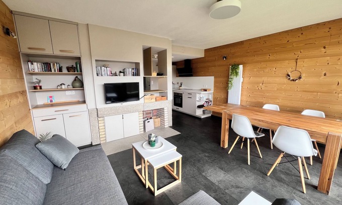 Les Rousses Apartamento | Mountain apartment with a beautiful view on the village of Les Rousses
