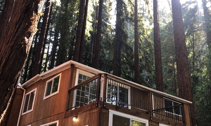 Boulder Creek Cabina | Mountain cabin w/king suite in the Redwoods of the Santa Cruz Mountains