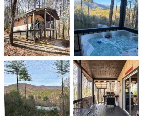 Sautee Nacoochee Casa | Mountain-top Cabin Get-away with Hot tub and a View