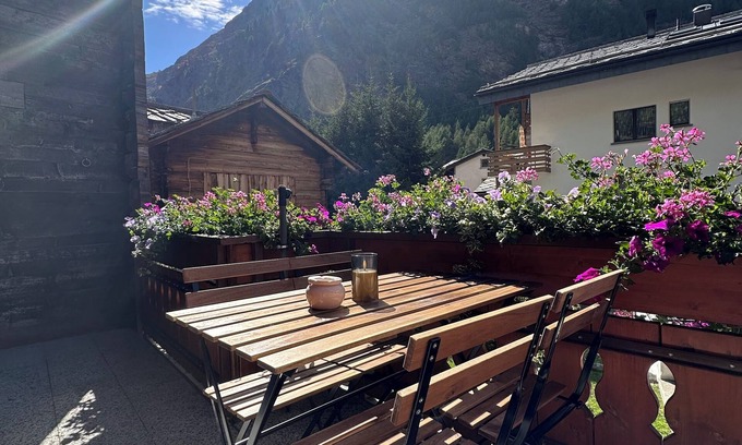Saas Almagell Casa | Mountain view, 8 min. Saas-Fee, ski, 12 min. Mattmark