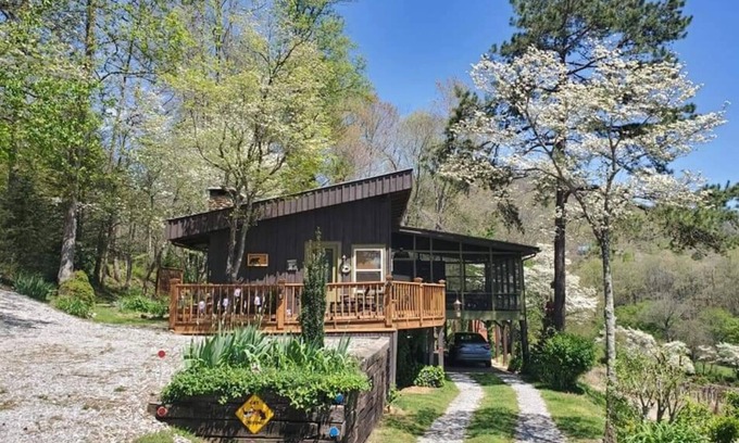 Franklin Casa | Mountain view cabin, fully remodeled, huge screen in porch with panoramic view.