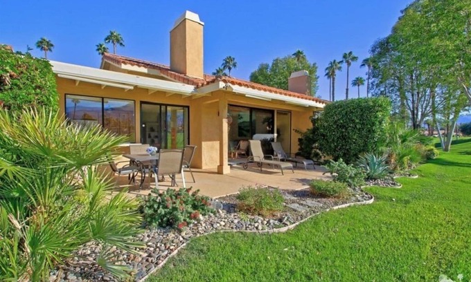 Palm Desert Villa | Desierto de vista a la montaña escapar