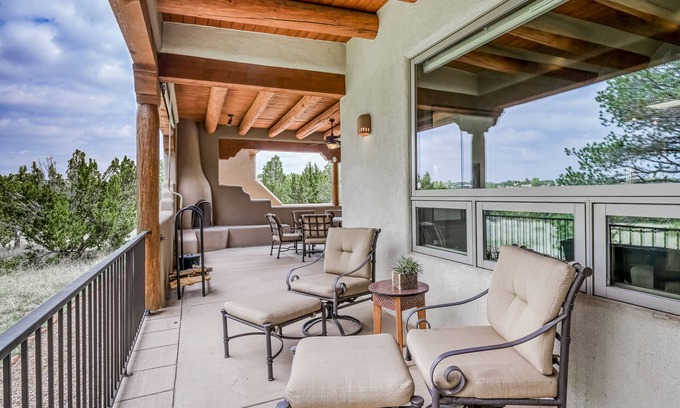 La Tierra Casa | Mountain view home with a rooftop hot tub, grill, fireplace, & office - dogs ok