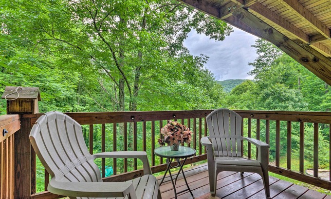 Settlers Ridge Casa | Mountain-View Maggie Valley Home w/ 2 Decks!