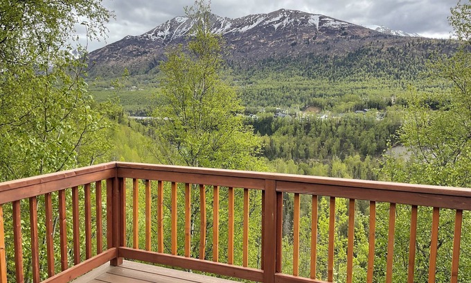Eagle River Casa | Mountain View Retreat with 4 Patios, 4 Bedrooms, 2+ Baths, Indoor/Outdoor Living