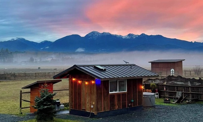 Port Angeles Apartamento | Blue Moon Tiny House, Sauna, HT, Mountain Views