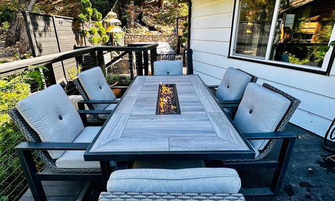 Mira Monte Casa | Mountaintop Oasis Waterfall House with Hot Tub and Epic Sunset Views!