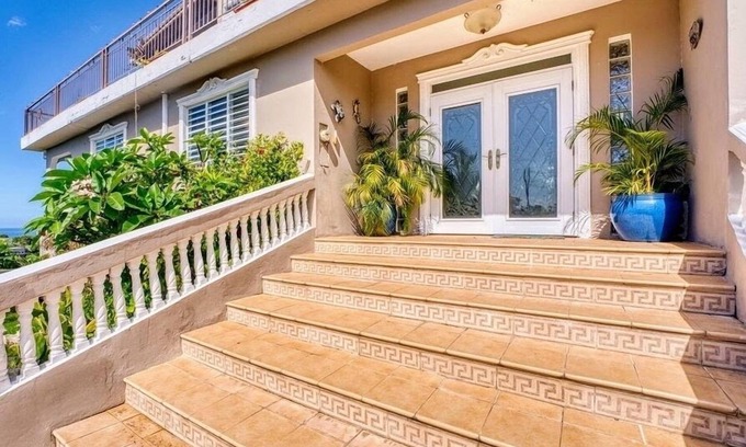 Barrero Casa | Cima de la montaña Villa con espectacular puesta del sol Vista del Caribe