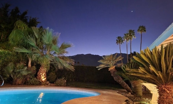 Palm Springs Casa | Telón de fondo del Monte San Jacinto A solo minutos del centro de Palm Springs Permiso 6868