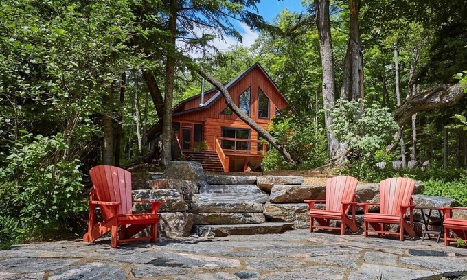 Huntsville Cabaña | Muskoka Riverside Log Inicio