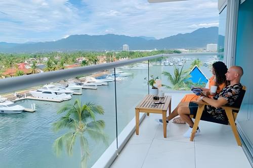 Marina Vallarta Apartamento | Náutico: Hermosa vista al muelle