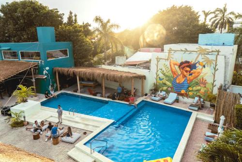 Área de la avenida Tulum Hotel | Nílu Cancun Downtown by Selina