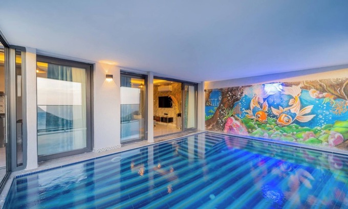 Faralya Villa | VILLA-11890 - 3+1 charming holiday villa with sea view, heated pool, jacuzzi,
