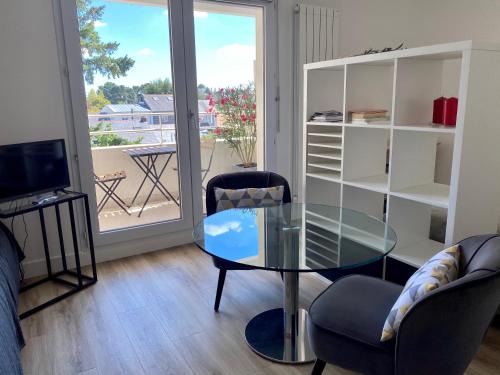 Jules Verne Apartamento | Nantes 30m2 studio au calme avec balcon sur cour