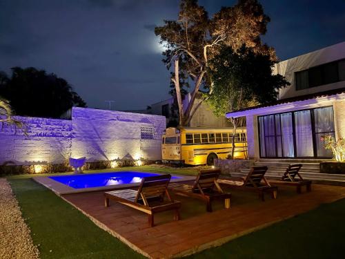 Colonia Campestre Casa | Naturally bright stay for 4 plus shared pool