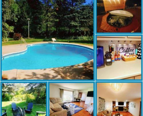 Racine Casa | Nautical Splash Pad Spacious 3bdrm Cedar Hot tub Wifi Hulu DisneyPlus Coffee Espresso Bar