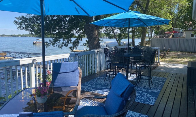 Clay County Casa | Near Okoboji, Lakeside Home on Lost Island Lake
