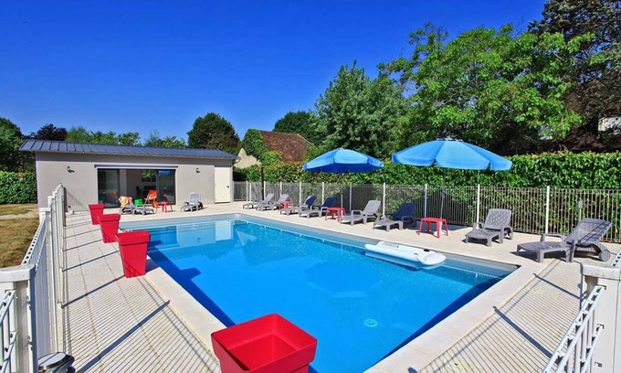 Biars-sur-Cere Casa | Cerca de Rocamadour, zona muy turística, Dordogne valle, casa con piscina privada.