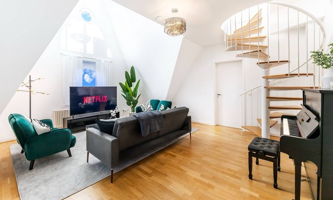 Mitte Apartamento | nestup: 130 m² Duplex Penthouse - Rooftop Terrace with Skyline View