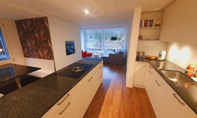 Ebikon Apartamento | Neue Wohnung an Stadtrand mit Parkplatz