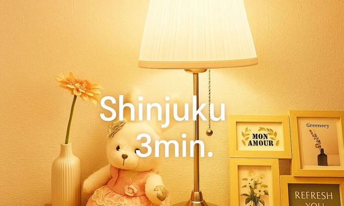 Kabukicho Apartamento | New!편의점 10 초러블리아파트#신주쿠 2 분#역 5 분#39 ㎡#최대 3명#부엌침실#나리타공항 50 분