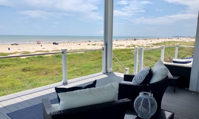 Galveston Casa | Nueva casa frente al mar en Galveston con impresionantes vistas al mar La mejor ubicación de Galveston!