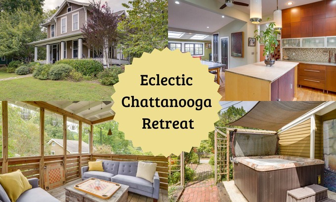 St. Elmo Improvement League Casa | *NEW* Eclectic Retreat & private hot tub!