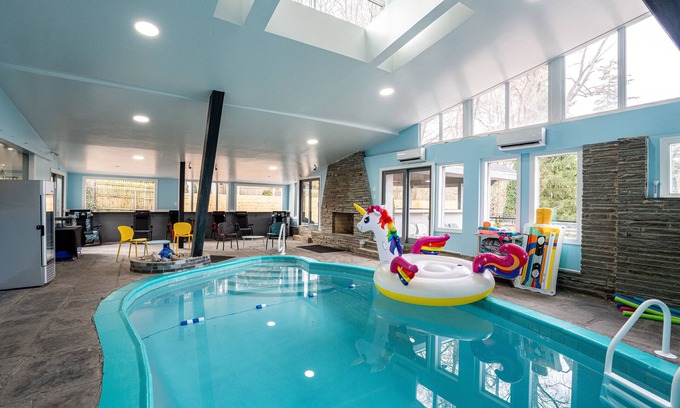 Elkins Park Casa | NEW! Indoor Pool & Massive Space to Entertain, Luxury w/ King Beds, Kid-Friendly