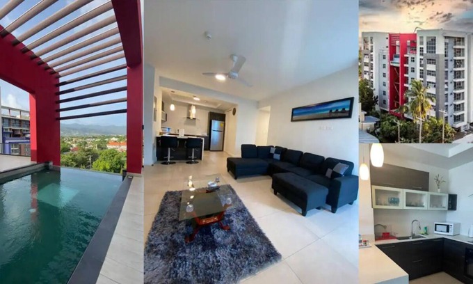 Beverly Hills Apartamento | New Kingston Luxury Gated Parkhurst 2 Bdrm Rooftop Pool, 24/7 Security, Central