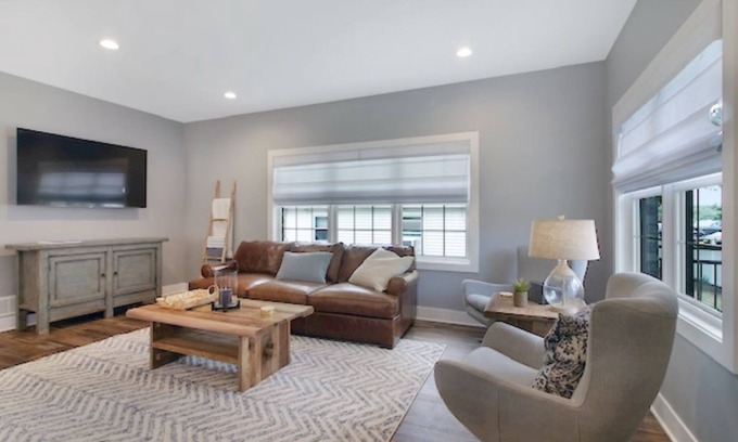 Delavan Lake Casa | New Lake House with Pier Slip