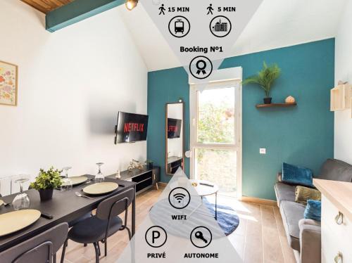 Guingamp Apartamento | NEW Le Saphir au coeur de Guingamp Parking