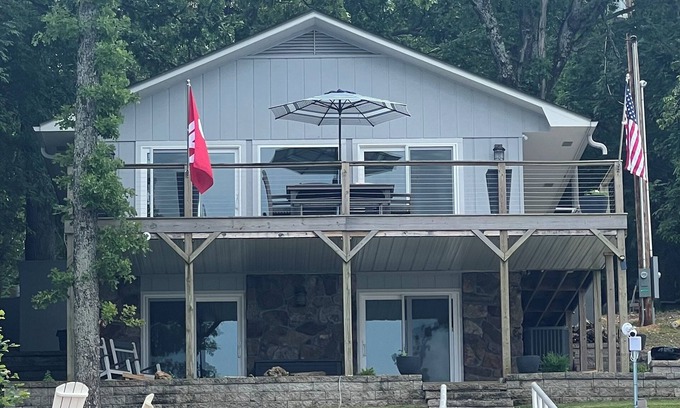 Grove Casa | NEW LISTING! Lakefront Home on Grand Lake. Private Dock & Stunning Sunset Views!