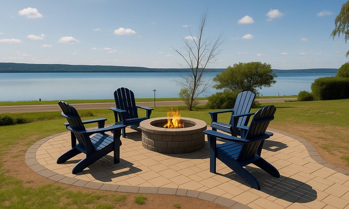 Lake Township Cabaña | New Listing! Modern Luxury New Build Cottage on Crystal Lake
