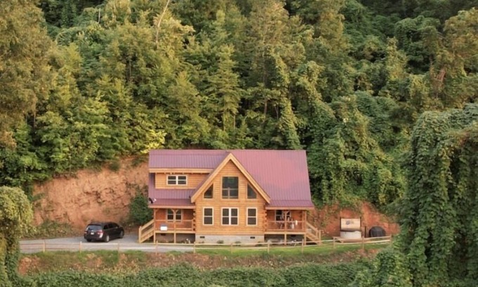 Bryson City Cabina | New log cabin, Smoking views of the Smoky Mountains!