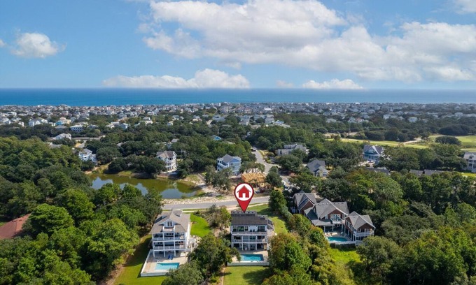 Corolla Casa | Incredible Estate By The Sea, monthly rental, hot tub, elevator, pool table