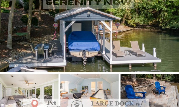 Littleton Casa | New! Main Lake View, Spacious Deck, Firepit, Dock