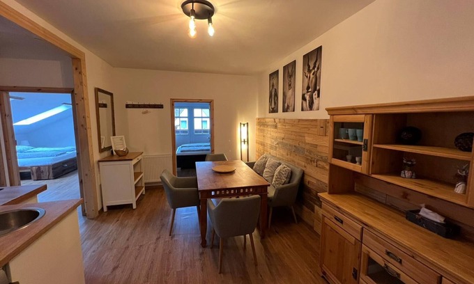 Loschwitz Apartamento | Nuevo apartamento moderno en el monumento cultural Schweizerhaus en estilo alpino